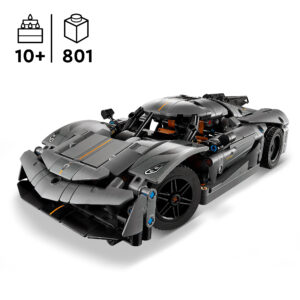 LEGO Technic Koenigsegg Jesko Absolut Grey Hypercar - Image 4