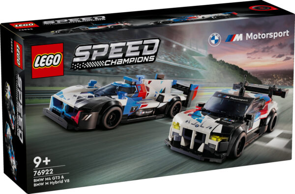 LEGO Speed ​​Champions BMW M4 GT3 & BMW M Hybrid V8 võidusõiduautod