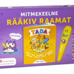 TADA rääkiva raamatu stardikomplekt: pliiats ja loomade teema