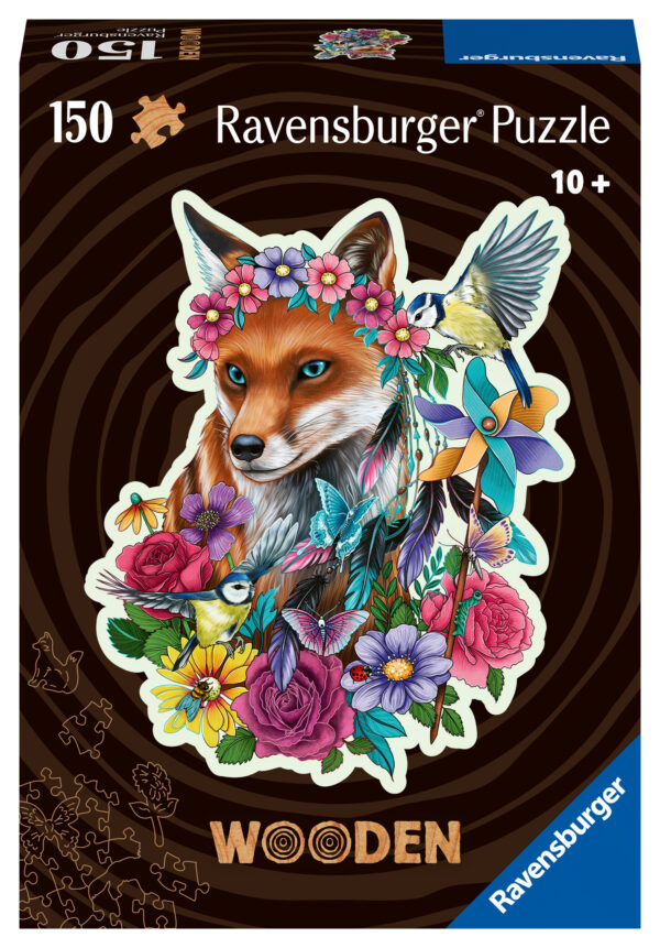 Ravensburger puidust pusle 150 tk Värviline rebane