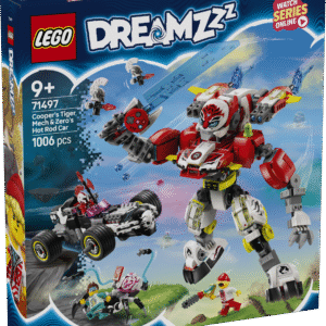 LEGO Dreamzzz Cooperi tiigrirobot ja Zero hot-rod-auto
