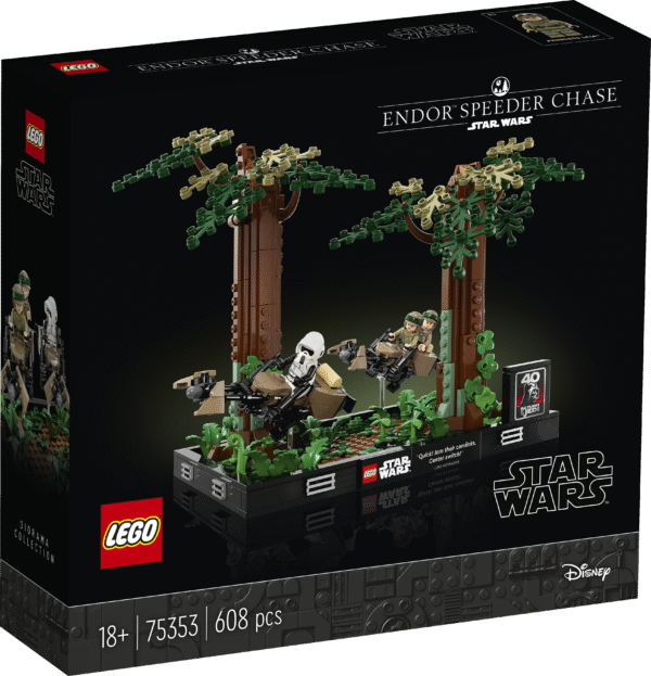 LEGO Star Wars Endor-i kiirendaja tagaajamise dioraam