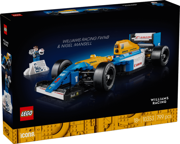LEGO Icons Williams Racing FW14B ja Nigel Mansell