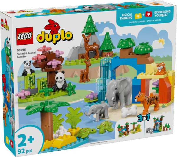 LEGO DUPLO Kolm ühes metsloomade perekonnad.