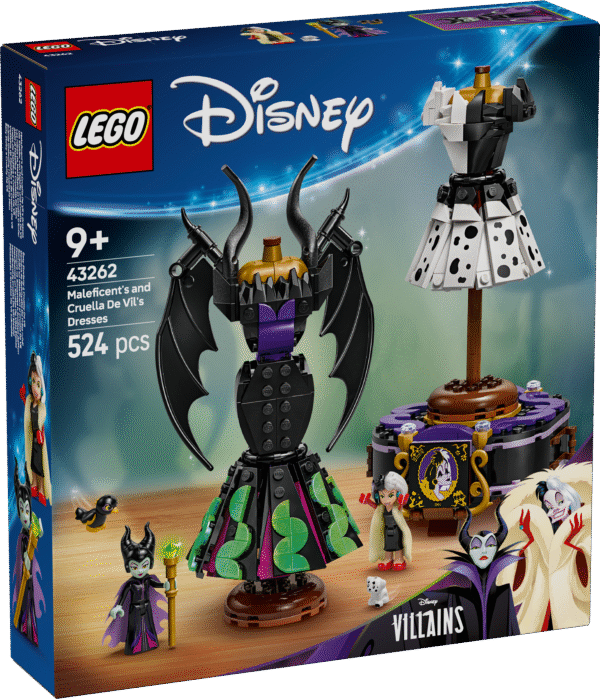 LEGO Disney Maleficenti ja Cruella De Vili kleidid
