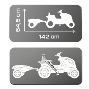 Smoby Traktor sinine Farmer XL käruga - Image 3