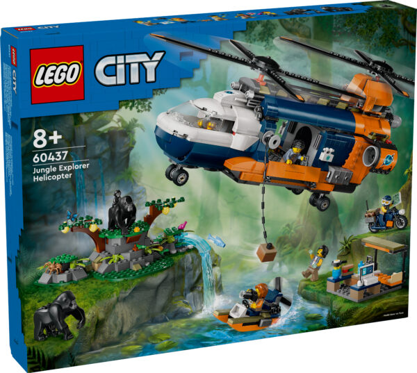 LEGO City Dzungliuurija helikopter ja baaslaager