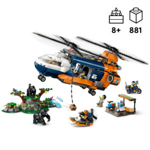 LEGO City Dzungliuurija helikopter ja baaslaager - Image 2