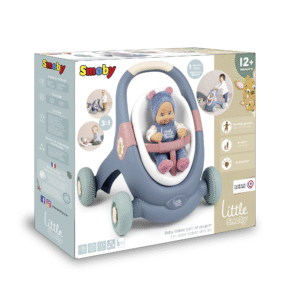 Smoby kolm-ühes kõndimiskäru beebiga