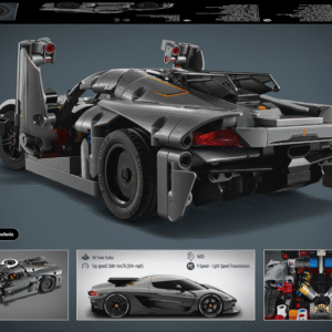 LEGO Technic Koenigsegg Jesko Absolut Grey Hypercar - Image 2