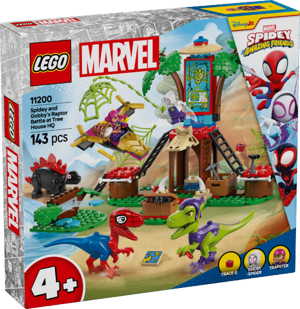 LEGO Spidey ja Gobby raptori lahing puumaja peakorteris