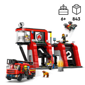 LEGO City Tuletõrjedepoo koos tuletõrjeautoga - Image 2