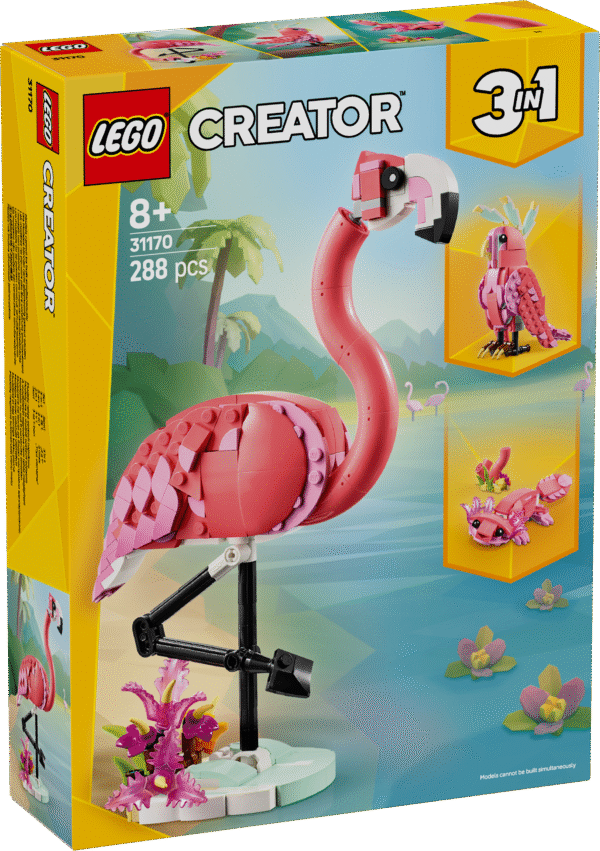 LEGO Creator metsloomad: roosa flamingo