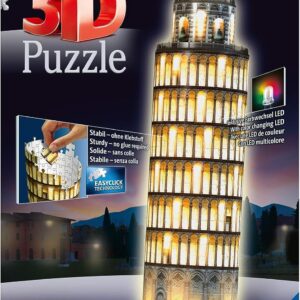 Ravensburger 3D pimedas helendav pusle Pisa torn 216 tk