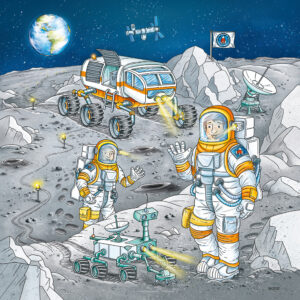 Ravensburger pusle 3x49 Astronaudid - Image 4