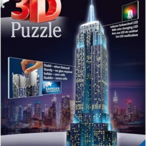 Ravensburger 3D pimedas helendav pusle Empire State Building 216 tk