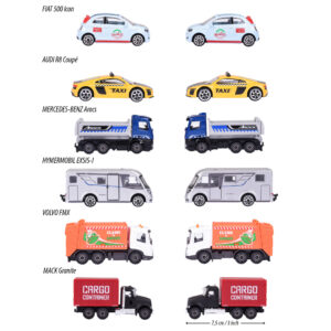 Majorette linna autod 6 erinevat - pilt 3
