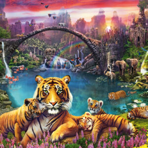 Ravensburger Pusle 3000 tk Tiiger paradiisilises laguunis - pilt 2