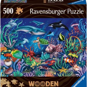 Ravensburger puidust pusle 500 tk Veealune maailm