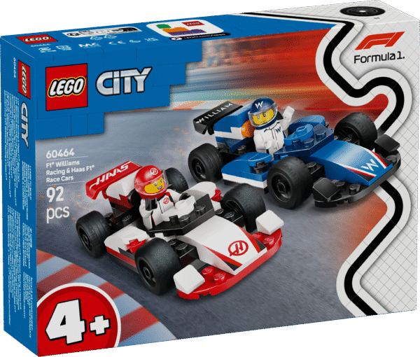 LEGO City F1 Williams ja Haas F1 võidusõiduautod