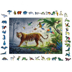Ravensburger puidust pusle 500 tk Tiiger džunglis - Image 3