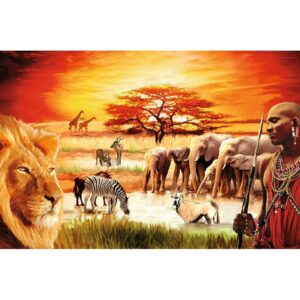 Ravensburger pusle 3000 tk Savanniloomad - Image 2