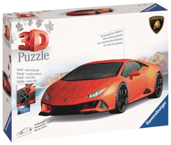 Ravensburger 3D pusle Lamborghini Huracan EVO Arancio