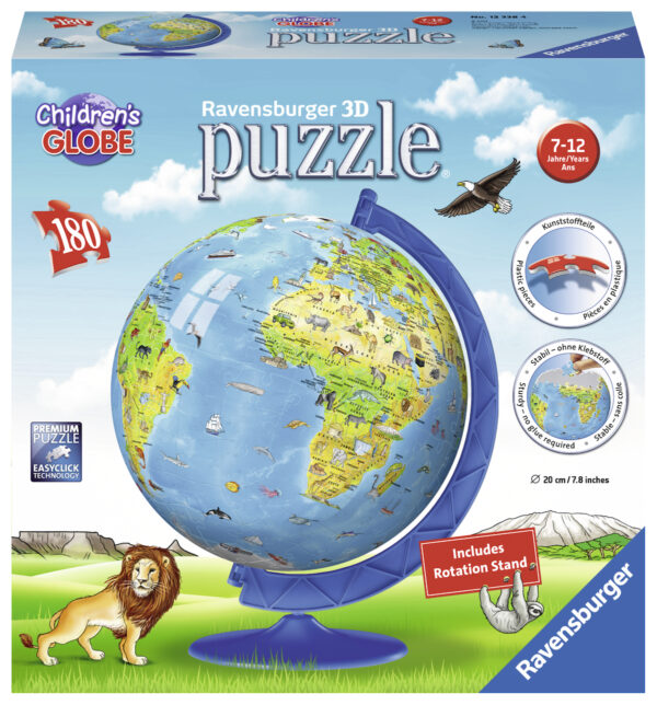 Ravensburger puslepall 180 tk Laste gloobus