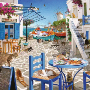Ravensburger pusle 1500 tk: Mykonose kassid - Image 2