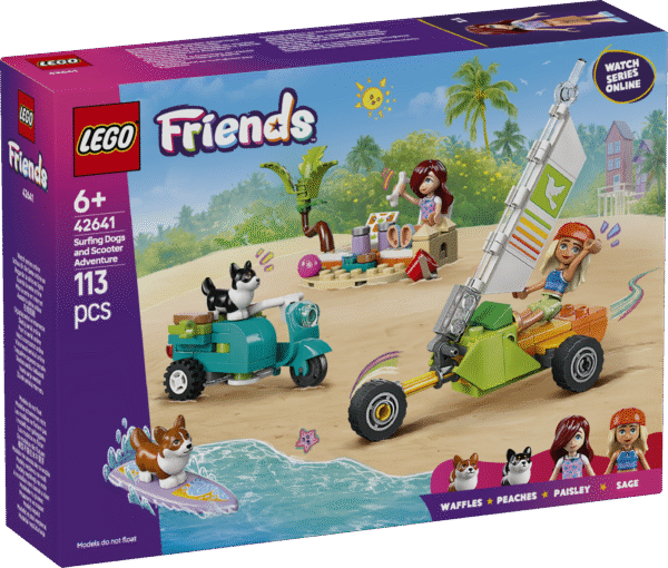 LEGO Friends Surfikoerad ja motorolleriseiklus