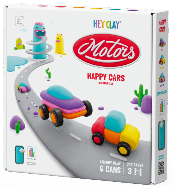 HEY CLAY voolimismass Õnnelikud autod ratastega