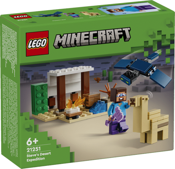 LEGO Minecraft Steve’i kõrbeekspeditsioon