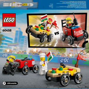 LEGO City Pitsaauto vs tuletõrjeauto võidusõiduautode komplekt - Image 2