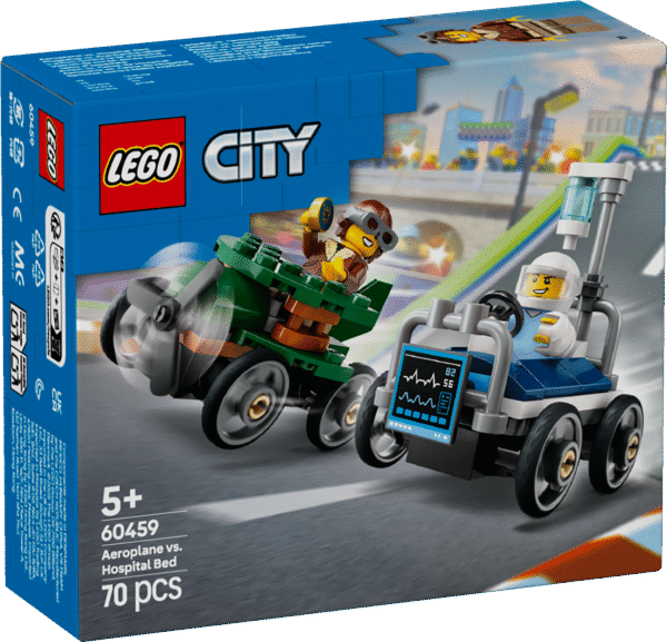 LEGO City Lennuk vs haiglavoodi võidusõiduautode komplekt
