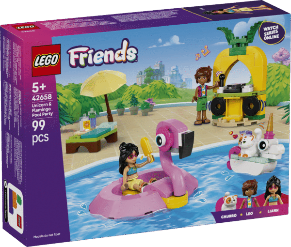 LEGO Friends Ükssarviku ja flamingo basseinipidu