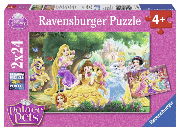 Ravensburger pusle 2x24 tk Printsesside parimad sõbrad