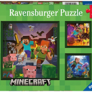 Ravenburgeri pusle 3x49 tk Minecraft