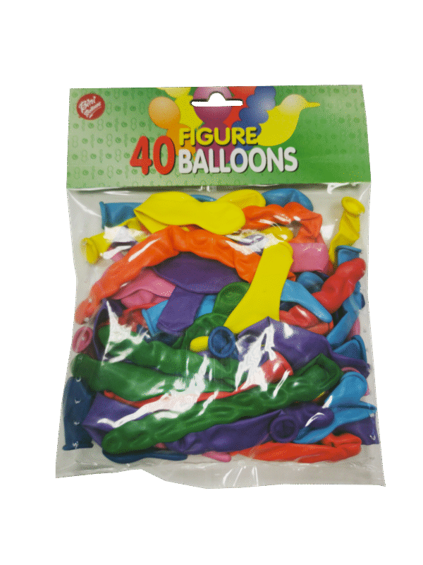 Bini figuurõhupallid, 40 tk