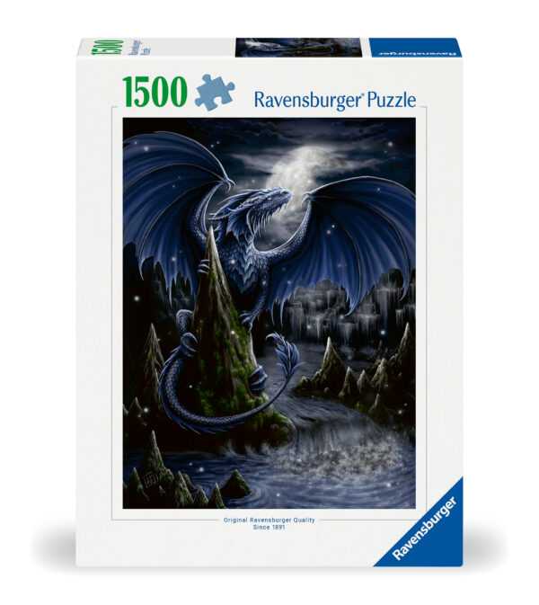 Ravensburger pusle 1500 tk Must draakon