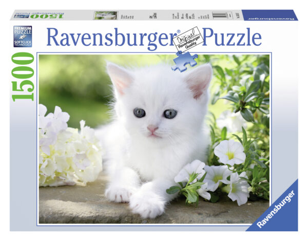Ravensburger pusle 1500 tk Valge kassipoeg