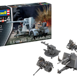 Revell liimitav mudel 8,8 cm Flak 37 + Sd.Anh.202 1:72 - Image 6