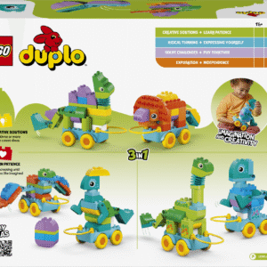 LEGO DUPLO Kolm ühes: dinosaurused ratastel - Image 2