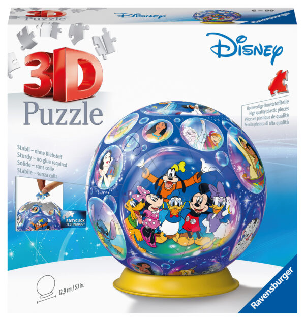 Ravensburger 3D puslepall 72 tk Disney tegelased