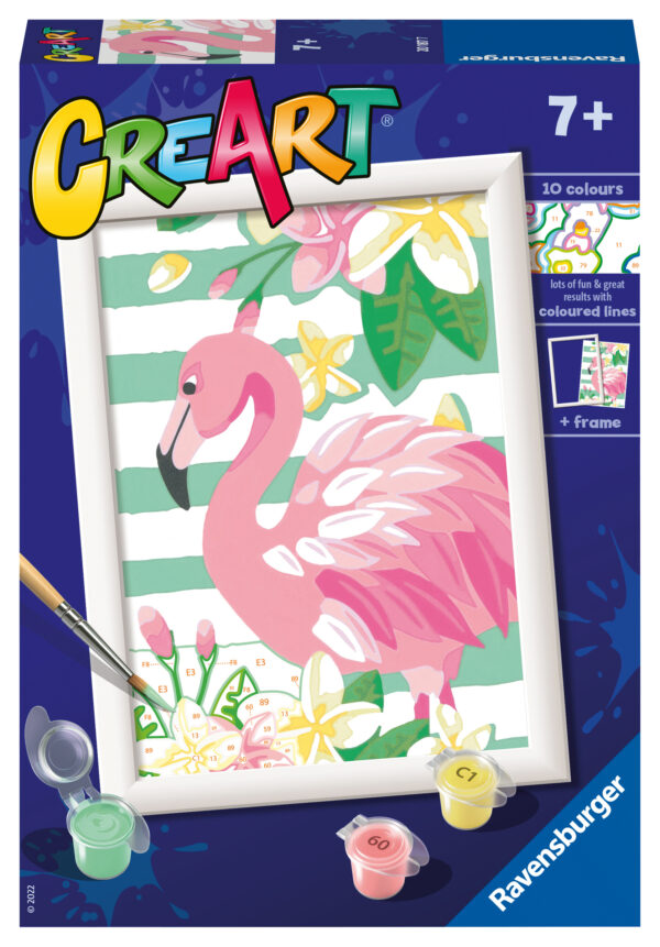 Ravensburger maalimine numbrite järgi Flamingo