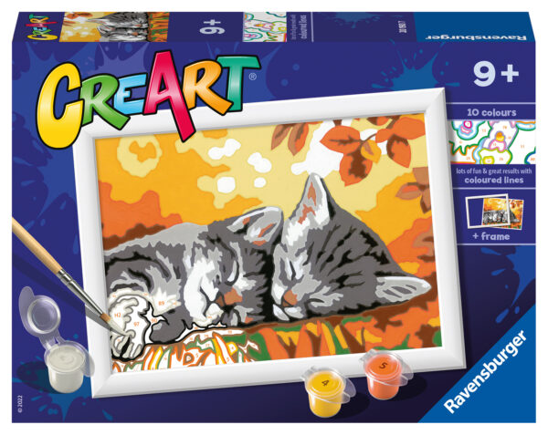 Ravensburger maalimine numbrite järgi Sügise kassid
