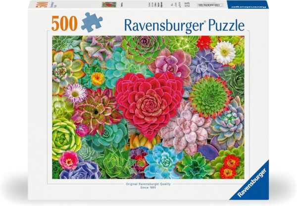 Ravensburger pusle 500 tk: sukulentide armastus