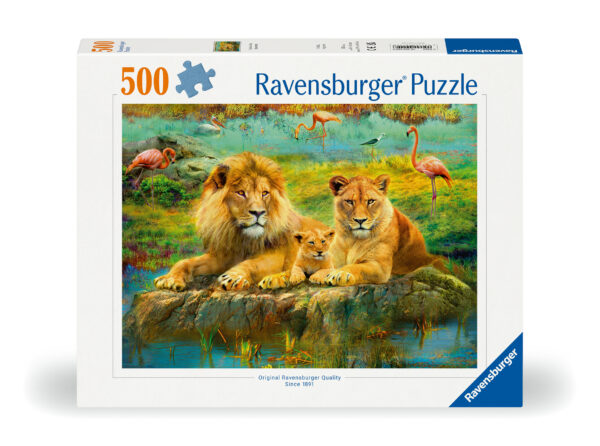 Ravensburger pusle 500 tk Savannilõvid