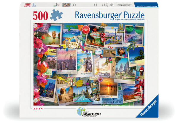 Ravensburger pusle 500 tk Postkaardid