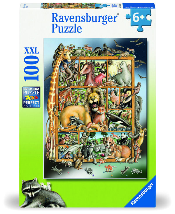 Ravensburger pusle 100 tk Loomad pildiraamil