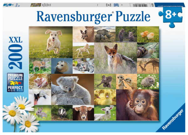 Ravensburger pusle 200 tk Loomalapsed